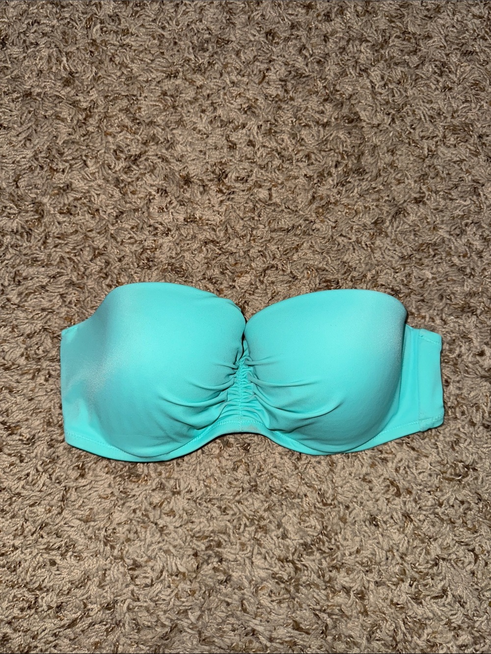 Victoria's Secret Turquoise Strapless Bikini Top